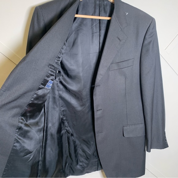 Canali Italian Super 120’s Men’s Navy Blue Overcoat Blazer Jacket Size 3… - Picture 7 of 10